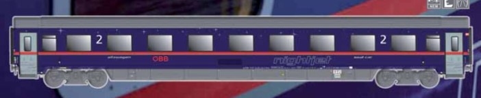 ACME 52546 - H0 - Personenwagen EN 295 Nightjet, Ep. , ÖBB